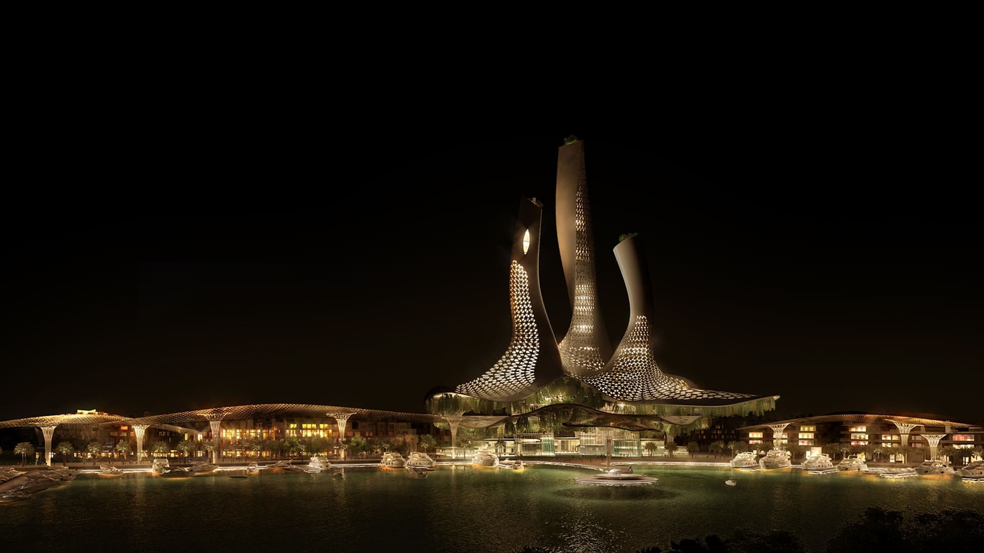 07. OMBI pristine island render night