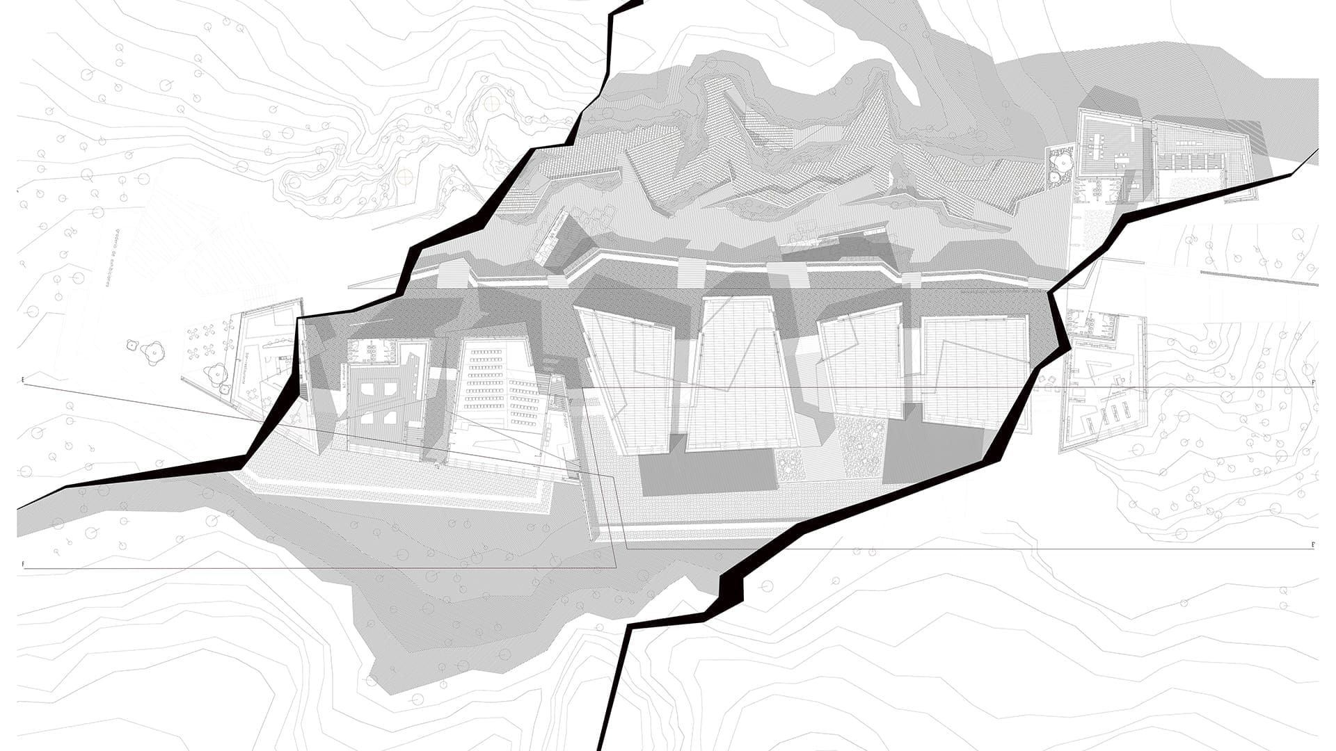 sketch architecture_museum cad drawing design