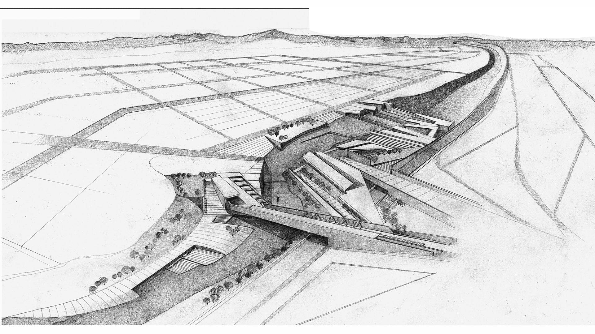 sketch architecture dry river design